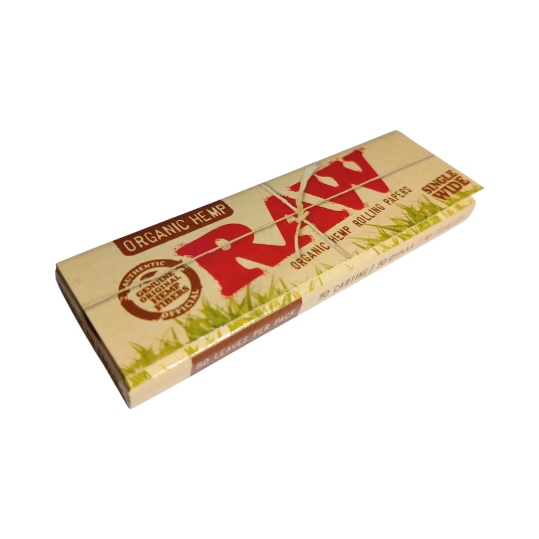 Papel RAW Organic Hemp Single Wide