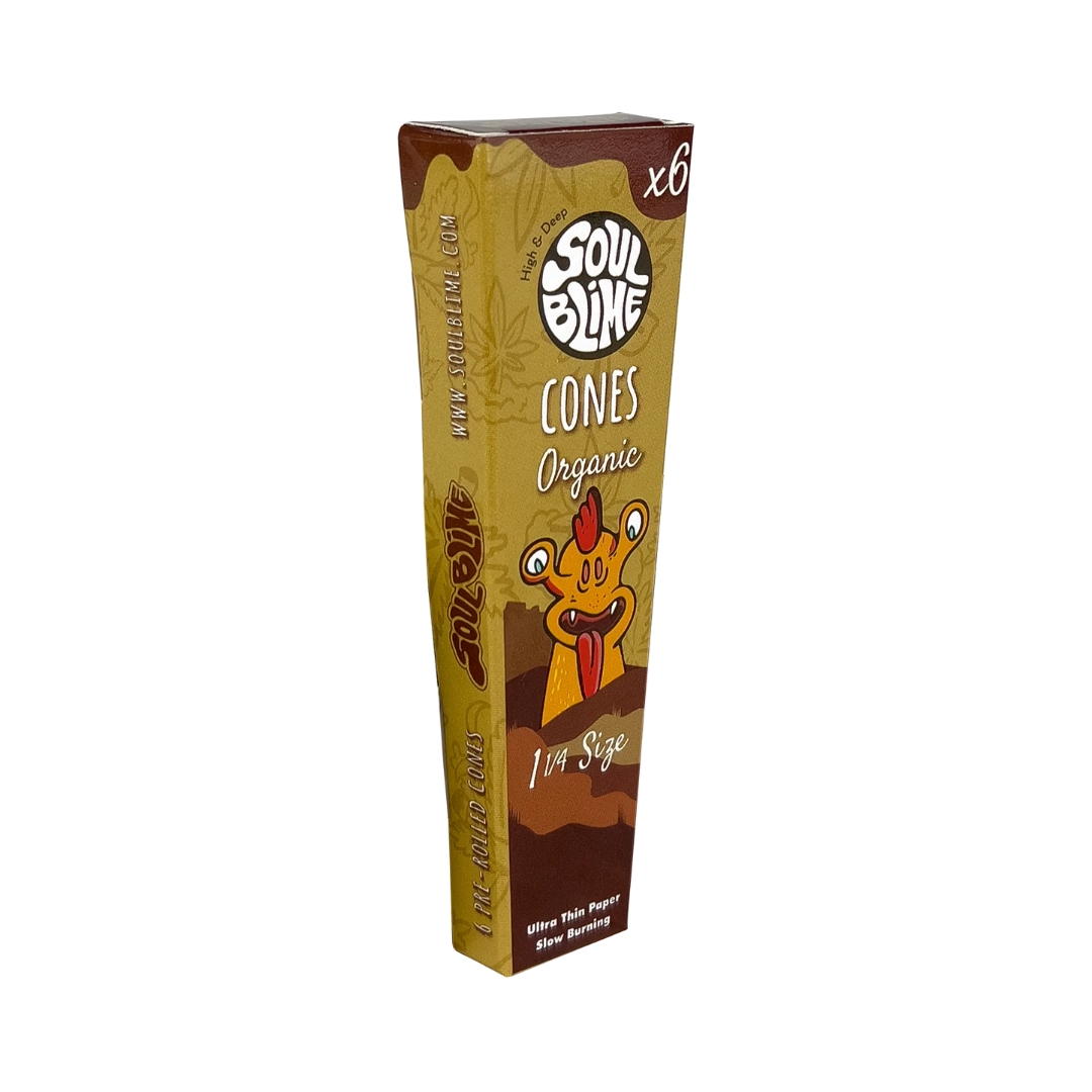 Conos Pre-Rolados Soulblime Brown 1 1/4 (6 Unidades)