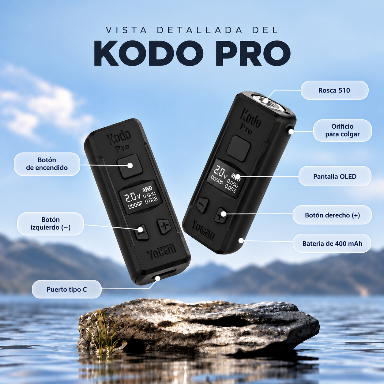 Imagen adicional 3 de Batería 510 Yocan Kodo Pro